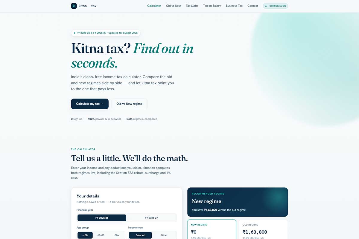 kitna tax